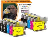 MediaHolland® Huismerk Cartridges LC-123 LC123 Geschikt voor Brother Multipack 10 stuks