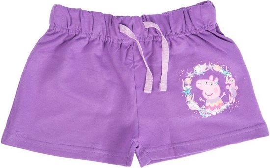 Peppa Pig meisjes short / zomer-broekje, paars, maat 122/128