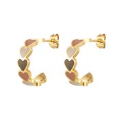 Colorful hearts earrings | Oorbellen | Yehwang- Moederdag cadeautje - cadeau voor haar - mama