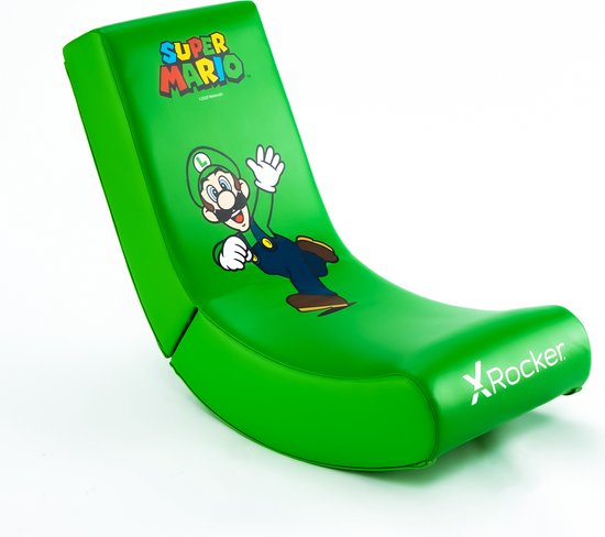 X Rocker - Gamestoel - Nintendo Super Mario Vloergamestoel voor Kinderen - Luigi