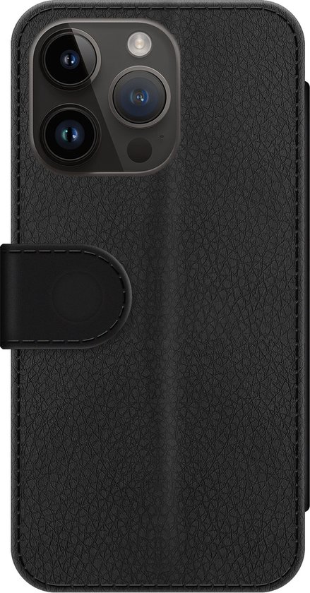 Bibliothèque Casimoda® - Coque iPhone 14 Pro Max avec porte-cartes - Marbre gris bronze - Doré - Similicuir