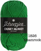 Scheepjes Chunky Monkey 100g - 1826 Shamrock - Groen