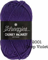 Scheepjes Chunky Monkey 100g - 2001 Deep Violet - Paars