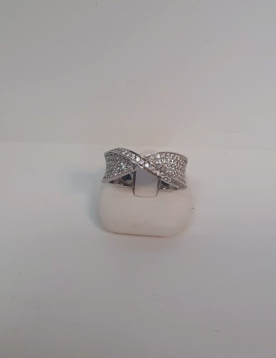Casa Gi - Witgouden damesring 18 karaat - diamant - sale Juwelier Verlinden St. Hubert - van €2995,- voor €1795,-