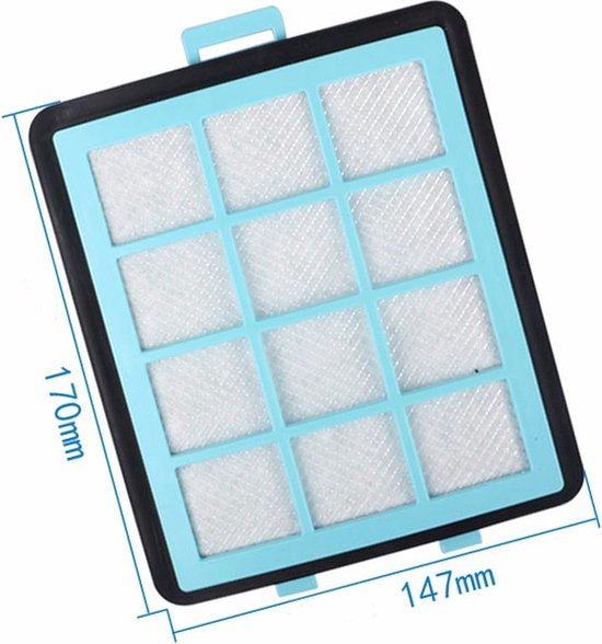 4x Filtre d'entrée Compatible avec Philips PowerPro Expert (ECO) CRP745 Protège le moteur de la poussière FC8760 - FC8769