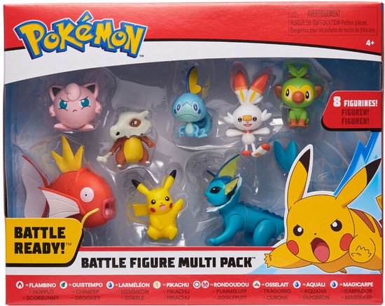 Pokemon: Pack de 8 figurines de combat Wave 5