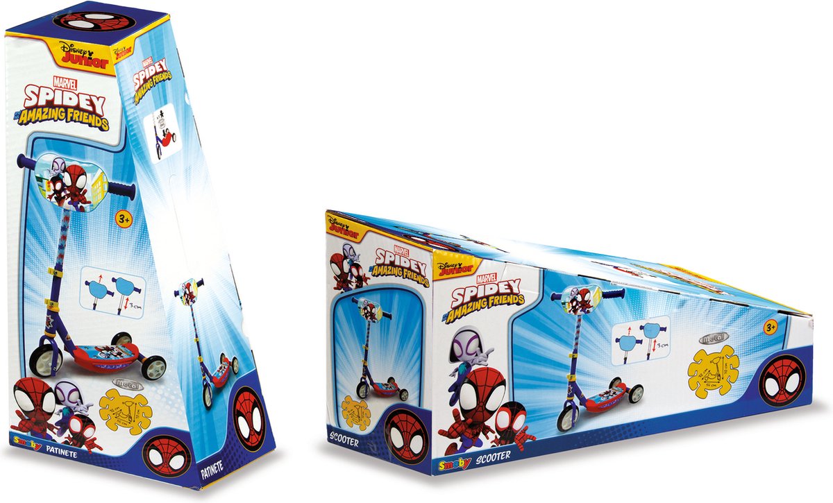 Smoby - Spiderman Step - Disney - Marvel - Scooter - Stuur in de hoogte verstelbaar - Vanaf 3 jaar — afbeelding 2