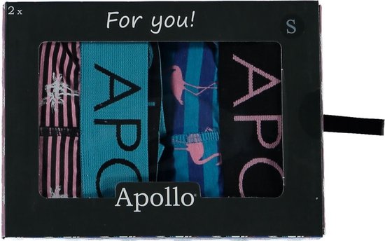 Apollo - Giftbox boxershorts heren - Tropical Vibes - Maat XL - Giftbox mannen - Verjaardagscadeau - Cadeaudoos