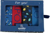 Apollo - Boxershorts heren - Medical & Health II - Maat M - Zorg boxershorts - Giftbox boxershorts - Geschenkdoos - Cadeaudoos - Boxershort jongens