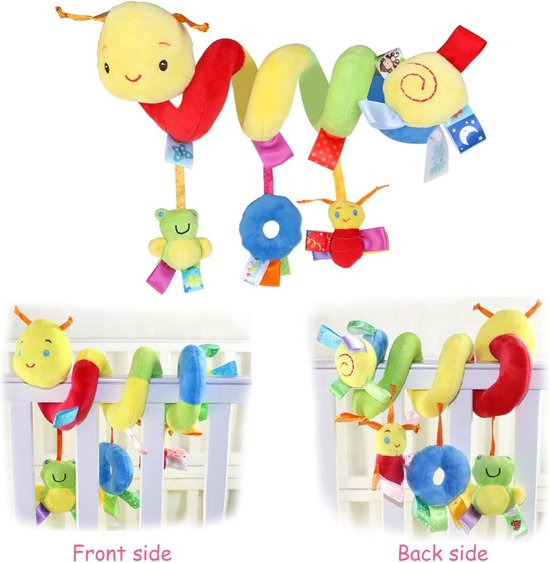 Igoods Knuffelbeer - Pluchen Speelgoed Voor Baby - Rammelaar - Maxi Cosi Spiraal van Igoods — afbeelding 4