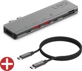 Linq byELEMENTS / 7-in-2 Pro USB-C Macbook Multiport TB Hub + 2M USB-C PD Kabel