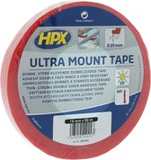 Ultra Mount bevestigingstape - transparant 19mm x 50m