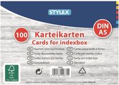 systeemkaarten - indexkaarten - kaarten voor kaartenbox (2 stuks)