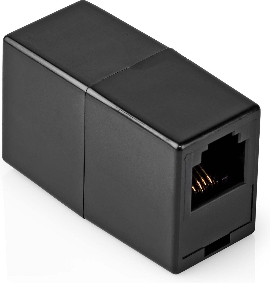 Telefoon Koppelstuk - RJ11 - Female 6p4c - Zwart - Allteq