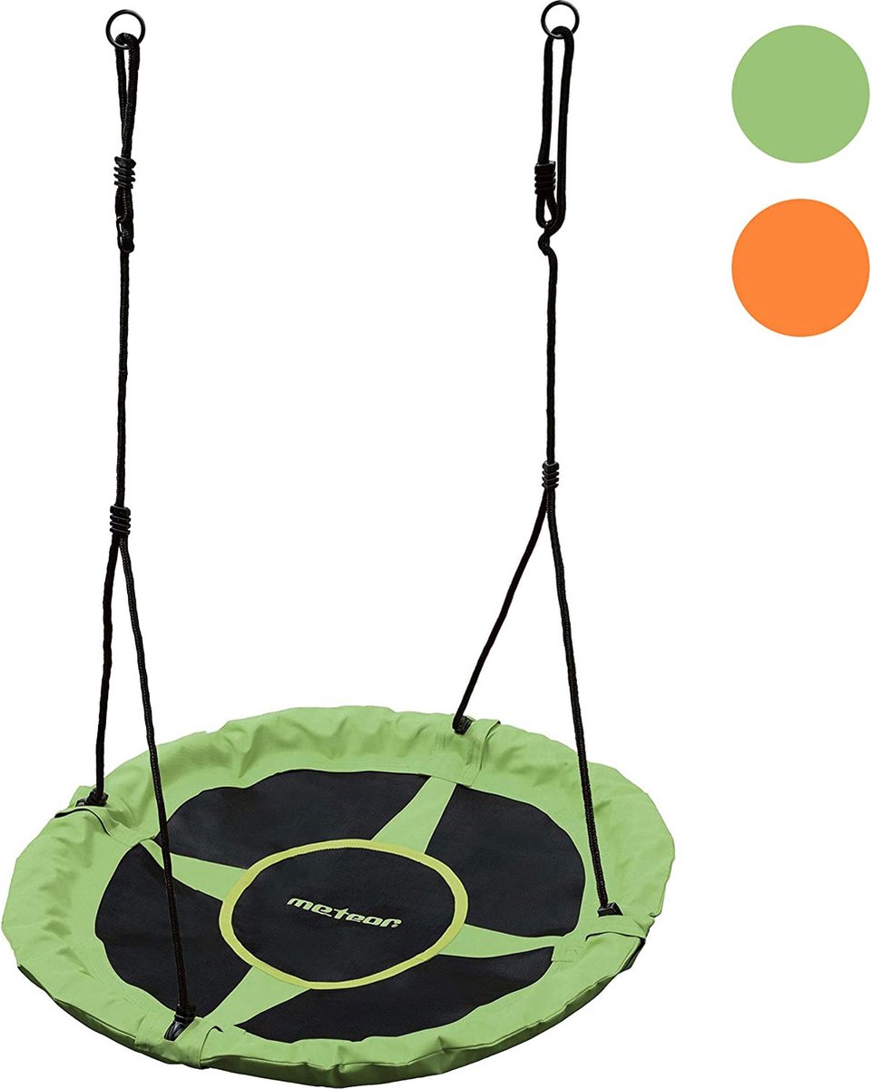 Ronde Schommel 100 cm Diameter - Nestschommel voor Kinderen Tieners en Volwassenen - tot Belastbaarheid 150 kg voor Binnen en Buiten