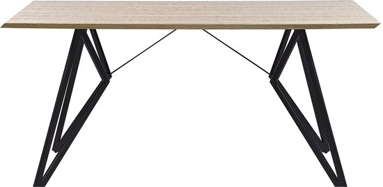 BUSCOT - Eettafel - Lichte houtkleur - 90 x 160 cm - MDF