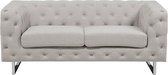 Bol.com Bank VISSLAND Stof Lichtbeige 2-zitter aanbieding