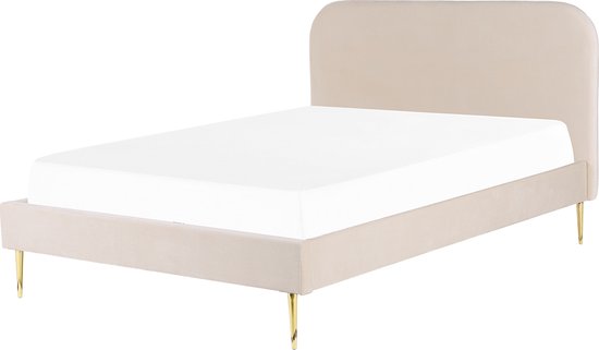 Jotex Zack Organic Cotton Valance Bed Sheet - 45cm Drop, Beige, 160x200 Cm, GOTS Certified (144 Thread Count)