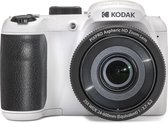 KODAK Pixpro Astro Zoom AZ255 - Cámara digital bridge de 16 MP, zoom óptico 25X, vídeo HD 1080p, gran angular de 24mm, estabilizador óptico de imagen, LCD de 3", pila AA - Blanco