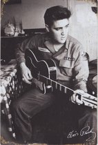 Wandbord - Elvis Presley In US Army