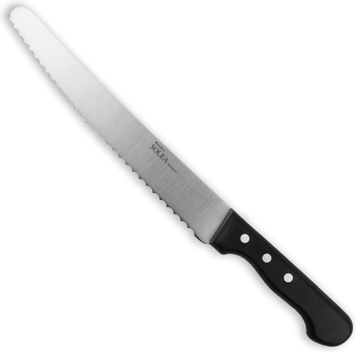 Solea Professioneel Broodmes 25.5 cm - Roestvrijstaal met POM Heft