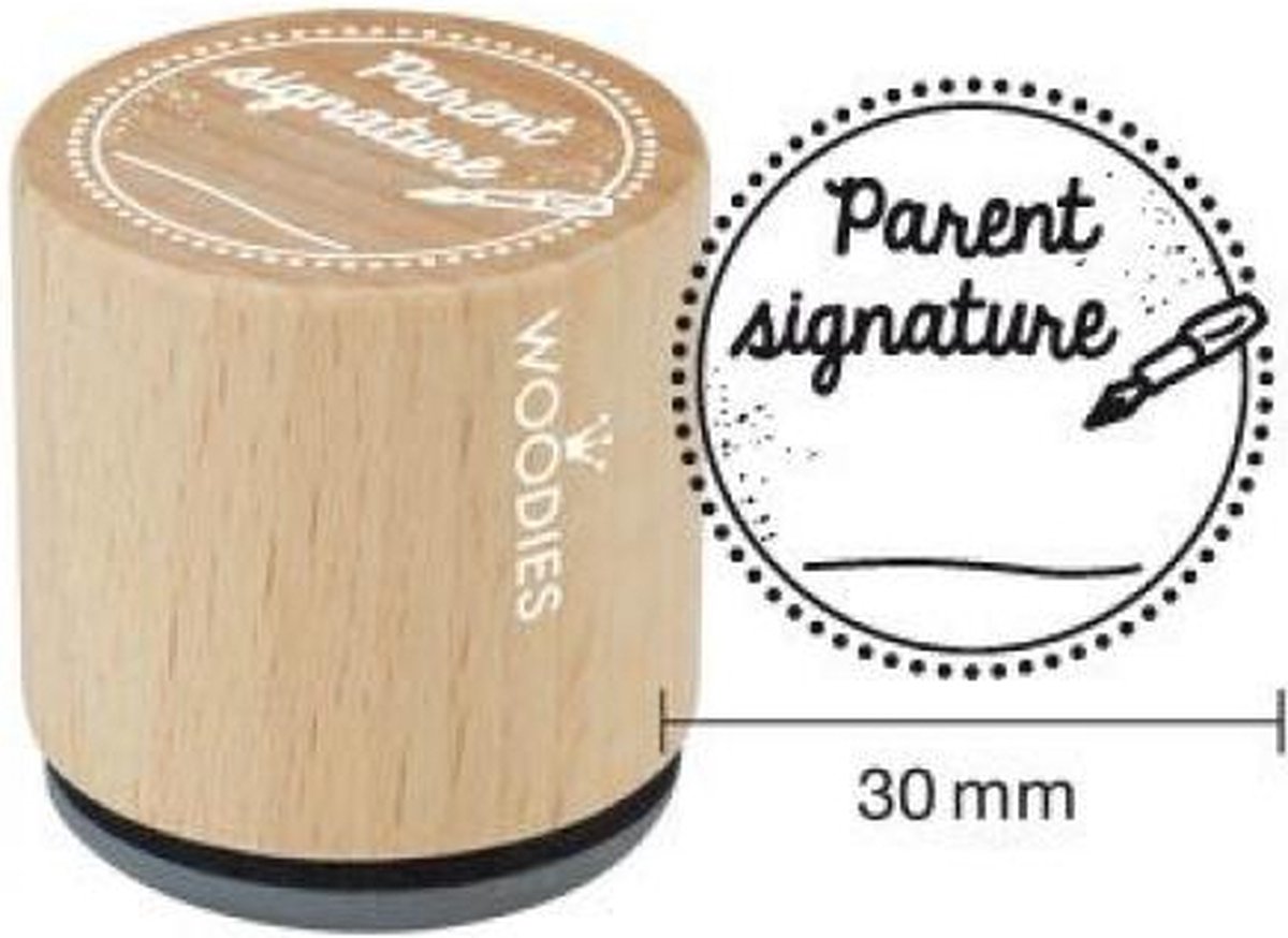 Parent signature Rubber Stamp (WE1305) (DISCONTINUED)