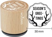 Season's Greetings Rubber Stamp (WE7010) (DISCONTINUED)