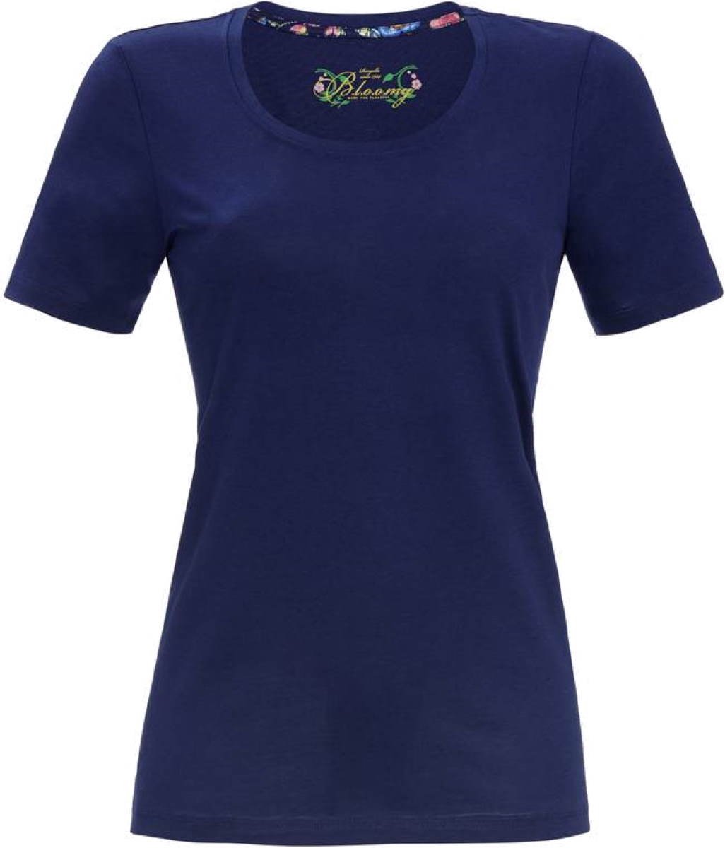 Dames pyjamashirt Ringella marineblauw