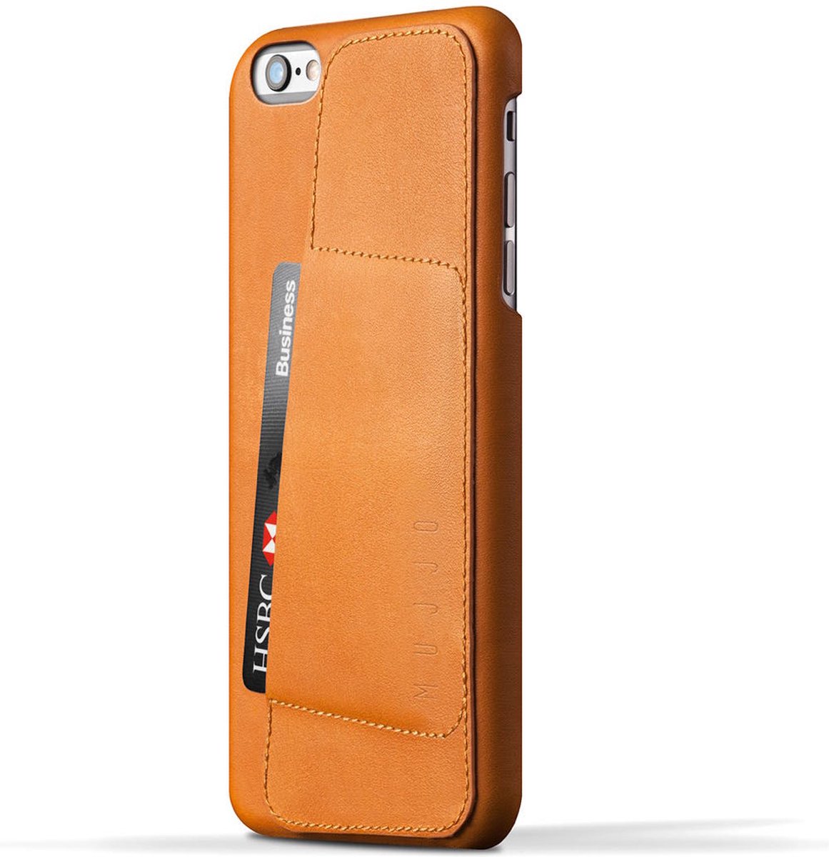 Mujjo wallet leren case iPhone 6(S) Plus bruin