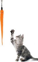 Katten speeltjes Katten Speelgoed Kattenspeeltjes Katten Hengel Worm Excl. Hengel – Oranje