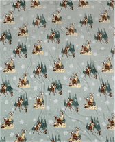Bambi Disney - Mint sprei/deken, groot, warm, fleece, 175x215 cm, OEKO-TEX