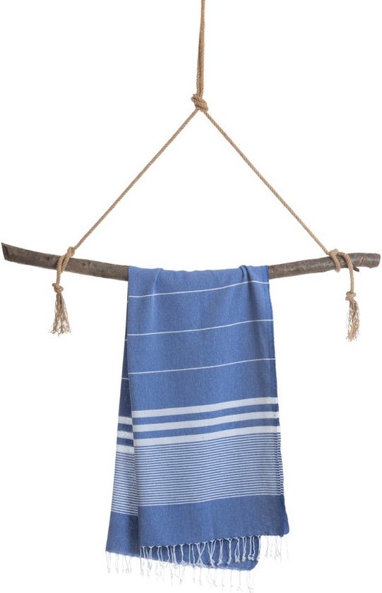 Audi 3132100400 handdoek 80x150cm blauw badhanddoek strandlaken ringen logo