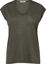 PIECES PCBILLO TEE LUREX STRIPES NOOS T-shirt Femme - Taille L