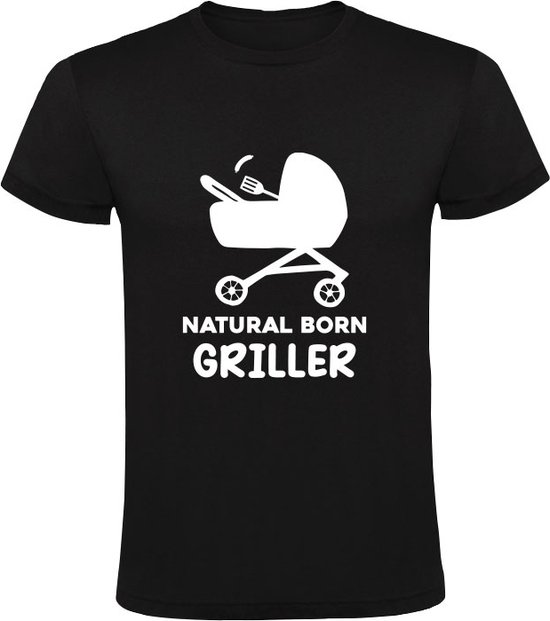 T-shirt homme barbecue Griller | BBQ | Steak de bœuf | viande | saucisse | cuisinier | cuisines | l'industrie de la restauration | restaurant | Noir