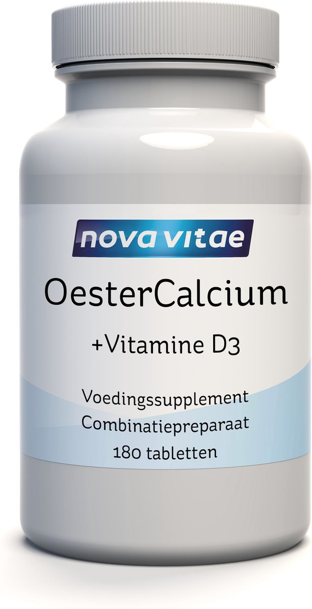 Goedkoopste Nova Vitae - OesterCalcium - Vitamine D - 180 Tabletten