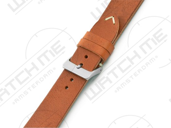 Suede horlogebandje Hudson cognac | voor Tudor | De Horlogebanden Specialist