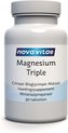 Nova Vitae - Magnesium Triple - 90 tabletten - Voor zenuwstelsel, spieren en geestelijke energie - Vegan