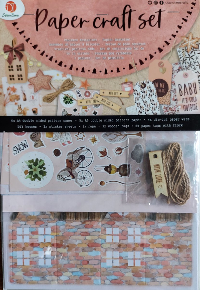 Deco Time - Paper craft set - Knutselset - Kaarten maken | bol.com