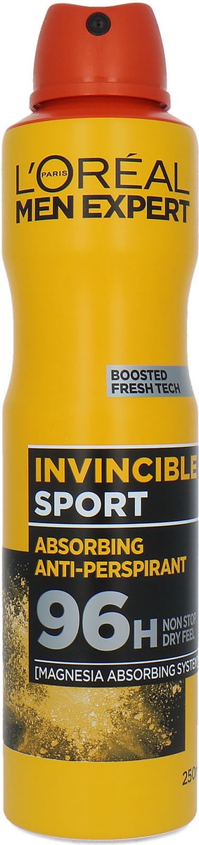 Goedkoopste L'Oréal Men Expert Deodorant Spray - 250 ml - Invincible Sport
