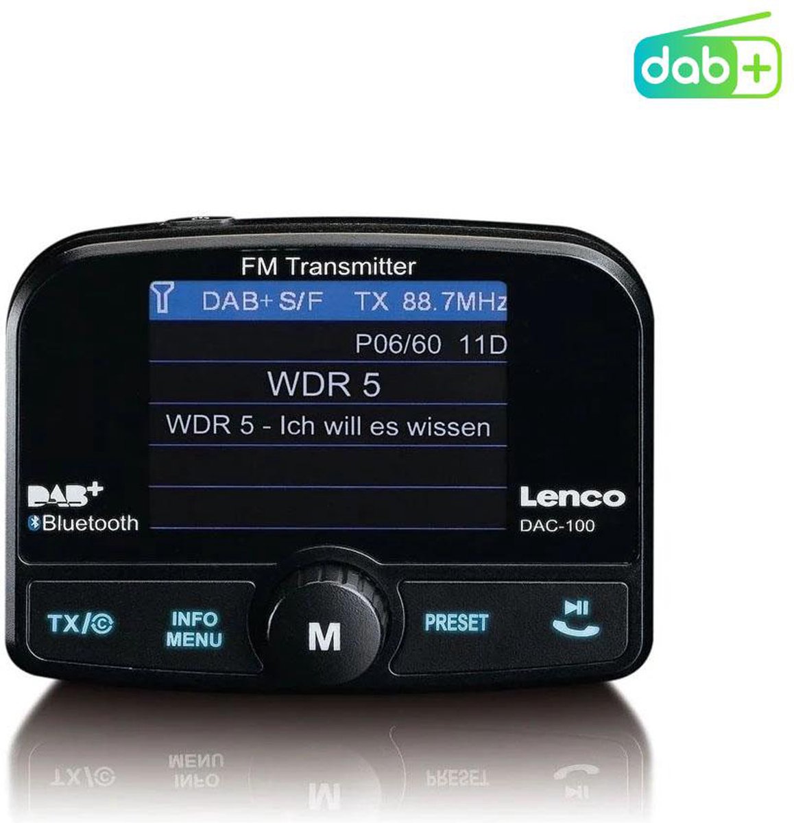 Lenco DAC-100 DAB+ Autoradio-Transmitter ab 111,13 €