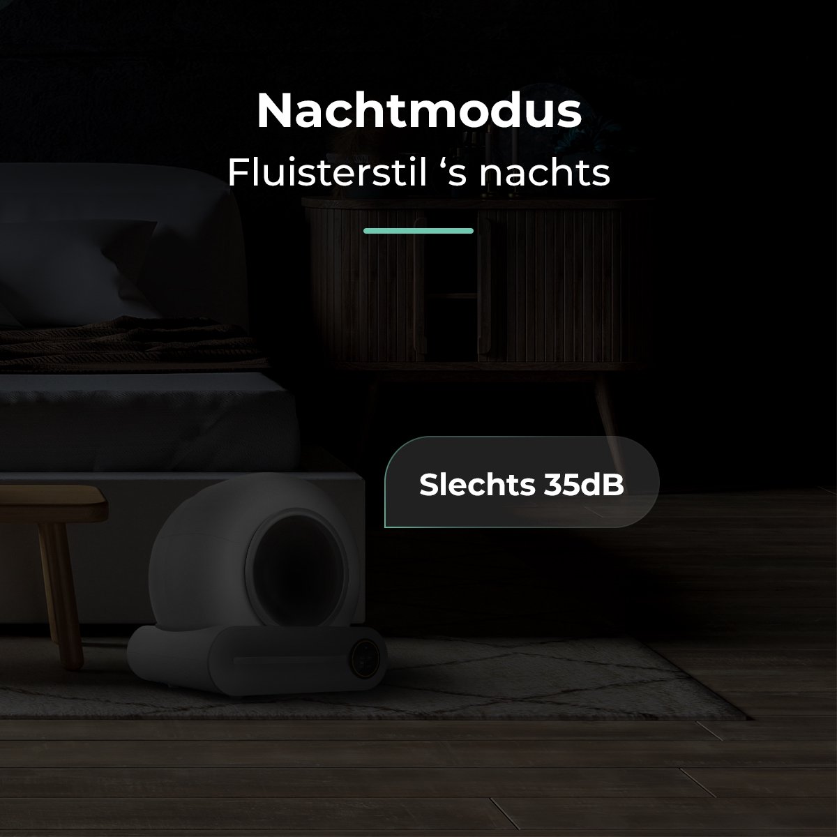 Cellavi VI-A - Automatische Kattenbak - Zelfreinigende Kattenbak - XXL - Voor Grote Katten - Met App en Touchscreen - 65L thumbnail 7