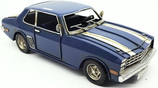 Blikken Auto Blauw - Classic / klassieker