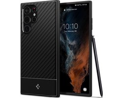 Samsung Galaxy S22 Ultra Hoesje - Spigen - Core Armor Serie - Hard Kunststof Backcover - Matte Black - Hoesje Geschikt Voor Samsung Galaxy S22 Ultra