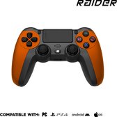 Manette de jeu RAIDER PRO - Sans fil - Bluetooth - Convient pour PC, PS3, PS4 - Oranje