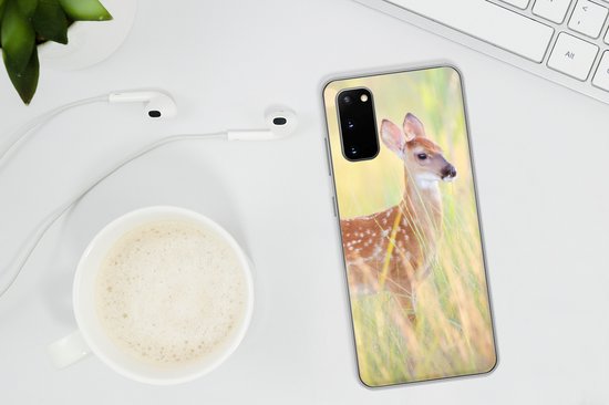 Coque Samsung Galaxy S20 - Cerf - Herbe - Vert - Siliconen