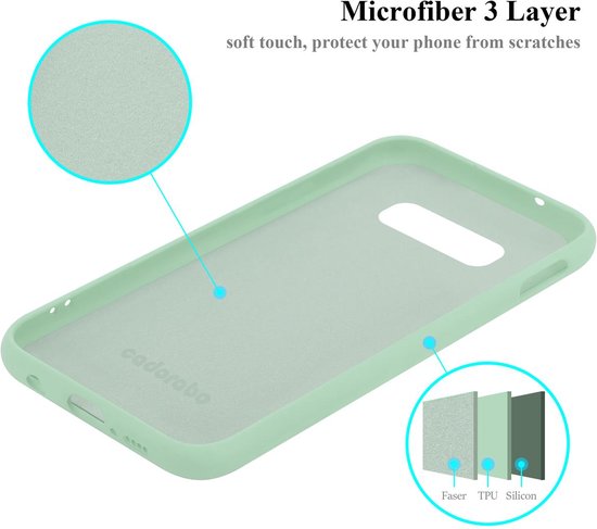 Coque Cadorabo pour Samsung Galaxy S10e en VERT CLAIR LIQUIDE - Coque de protection en silicone TPU souple