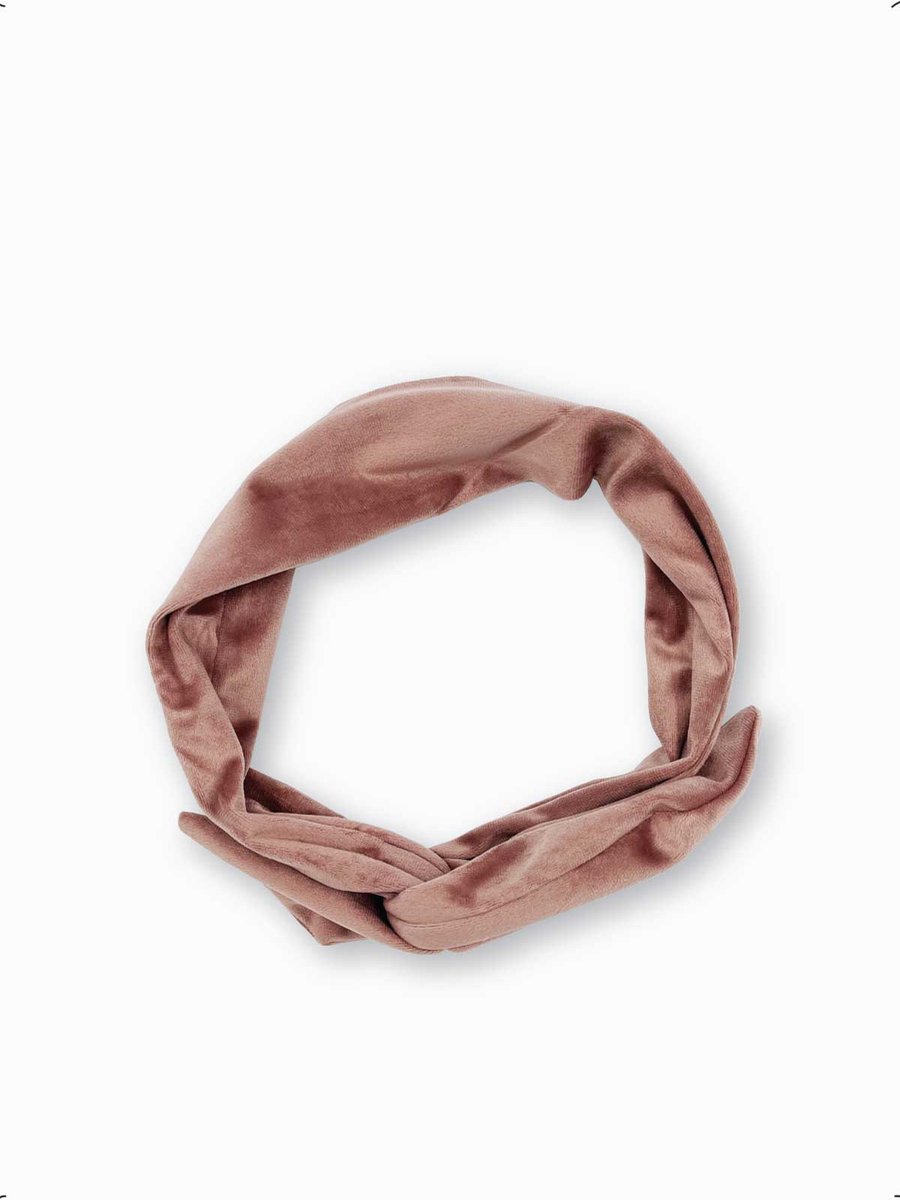 Duurzaam cadeau - Flexibele haarband - IJzerdraad - Velvet zacht roze - 90 cm