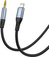 VFAN Lightning naar AUX HD Audio Transmission Kabel 1.0M 3.3FT - Top Kwaliteit - Stereo Sound Effects - Auto Luisteren naar Music - Gecertificeerde 3.5mm Aux naar Apple Lightning Kabel - Gevlochten Audiokabel voor iPhone, iPad en iPo