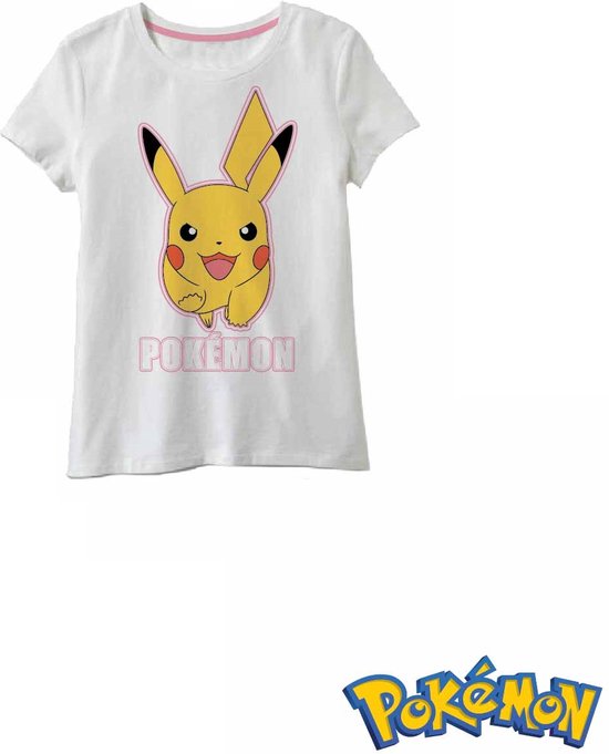 Pokémon - T-shirt Pokémon Pikachu - meisjes - maat 122/128