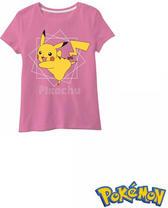 Pokémon - T-shirt Pokémon Pikachu - meisjes - maat 110/116